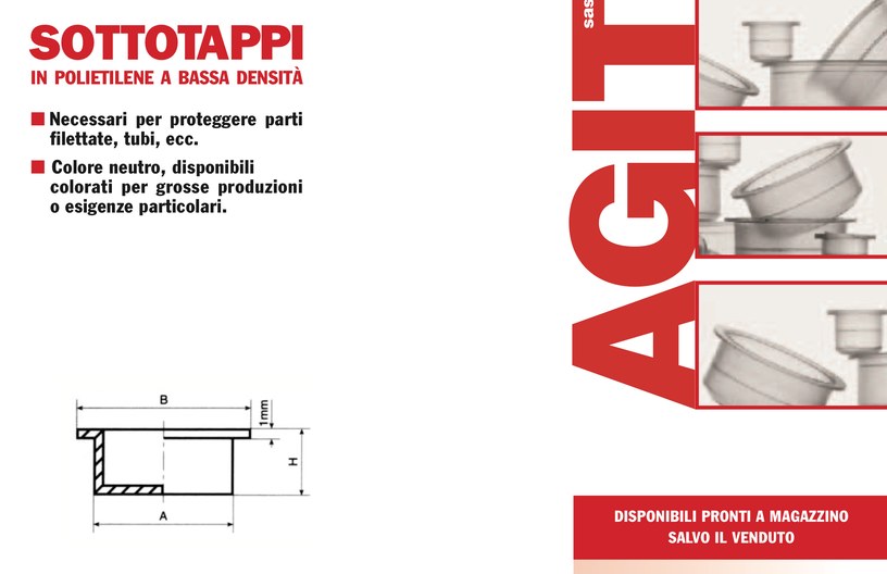 Sottotappi in polietilene a bassa densità